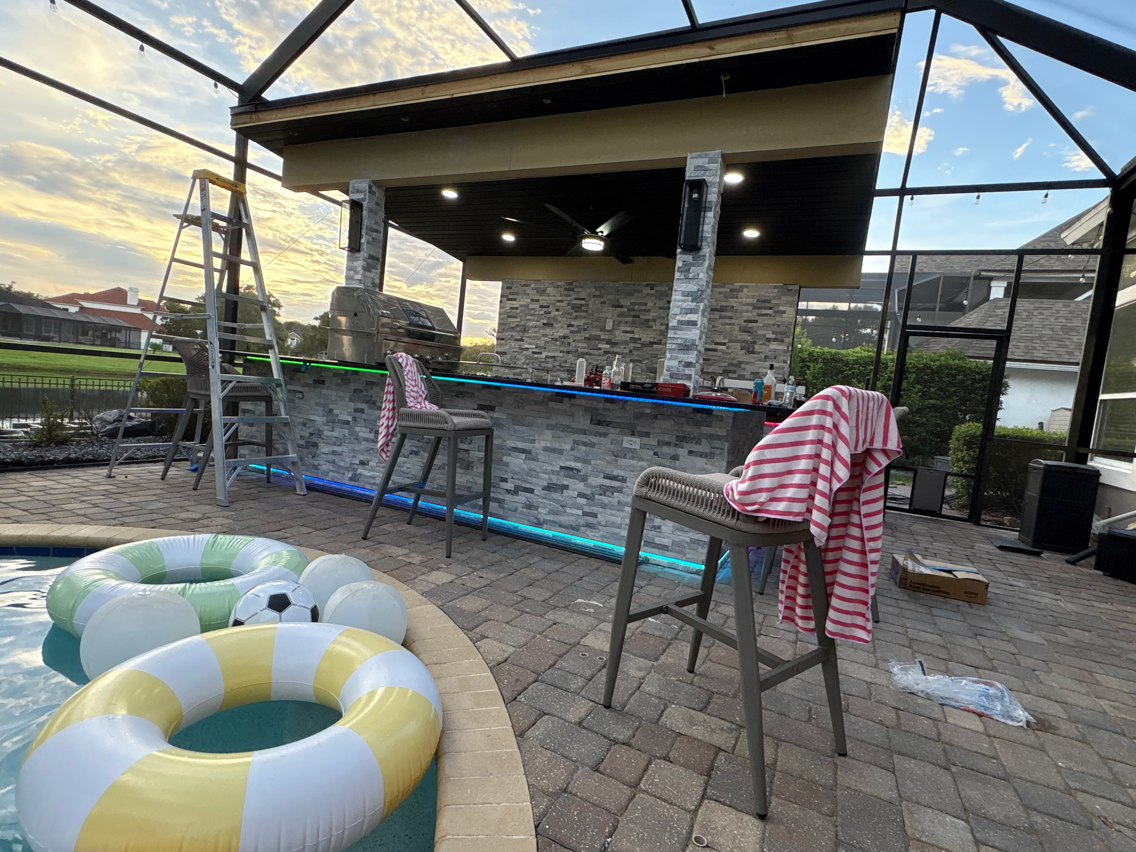 Exterior lighting installation